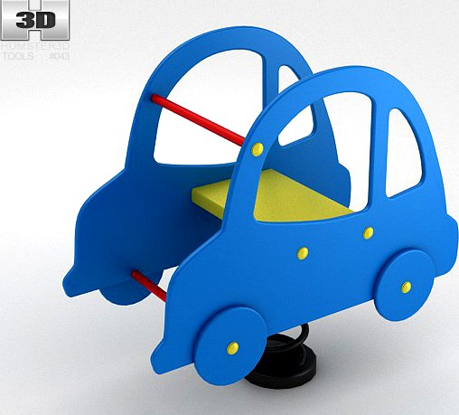 Car Spring Rider 3D Model