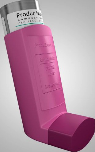 Fostair Asthma Inhaler 3D Model