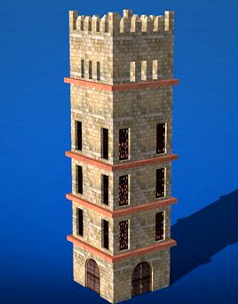 Arabic castle tower 3D Model