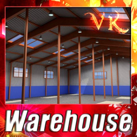Industrial Building High Res 3D Model
