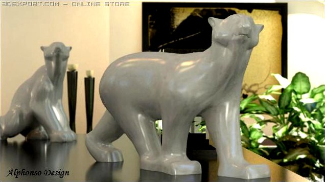 Bear Walking 3D Model