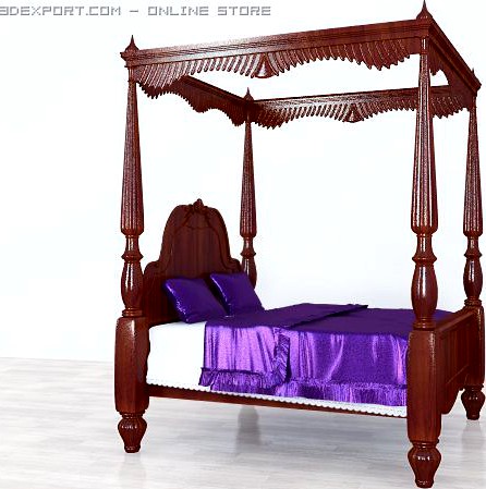 Royal Bed Classic 3D Model