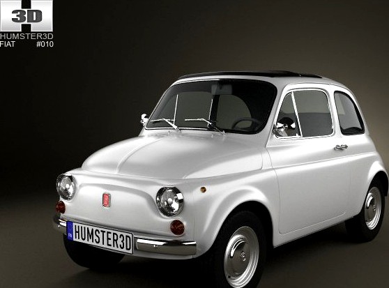 Fiat 500 1970 3D Model