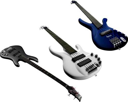 IBANEZ BASSES 3D Model