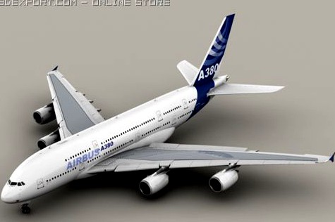 Airbus A380 New House Colors 3D Model