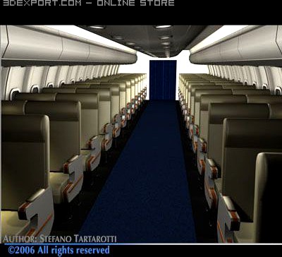 Interior plane 3D Model