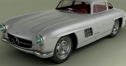 MercedesBenz 300SL  Gullwing 3D Model