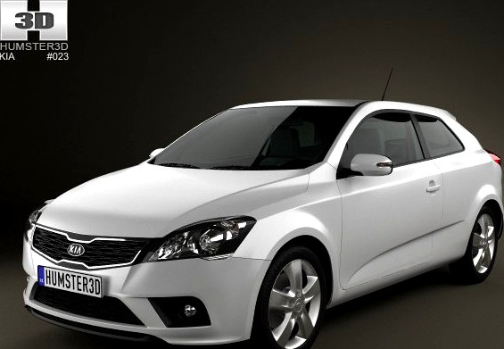 Kia Pro Ceed 2011 with HQ Interior 3D Model