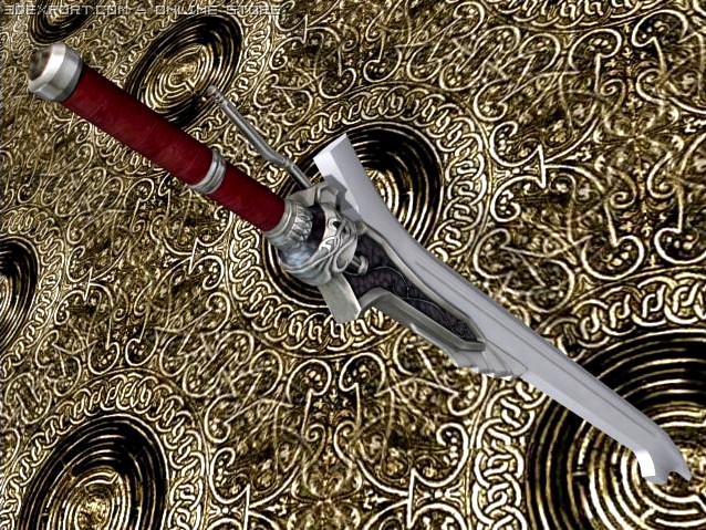 Red Queen Sword 3D Model