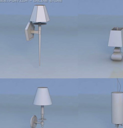 Light lamp pendant light 3D Model