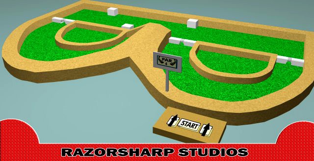 Mini Golf Alphabet  B Hole 3D Model