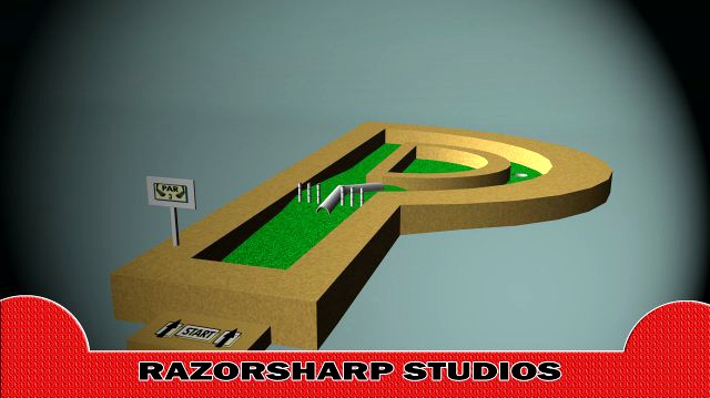 Mini Golf Alphabet P Hole 3D Model