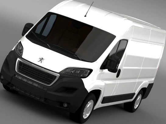 Peugeot Boxer Van L2H2 2014 3D Model