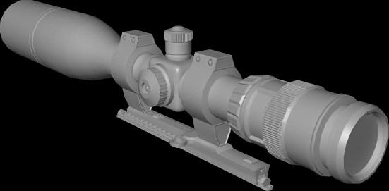 Sniper Scope 3D Model