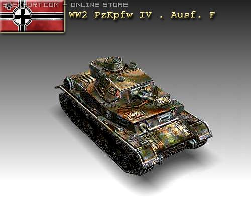 WW2 PzKpfw IV  Ausf F 3D Model