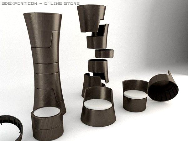 Lounge Furniture 3D Model