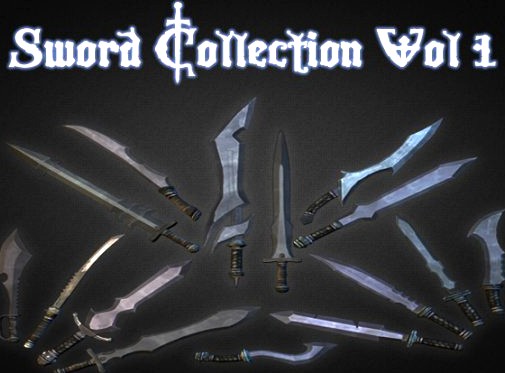 Sword Collection Vol 1  Low Poly 3D Model