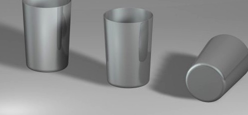 Steel Glass 03 3D Model
