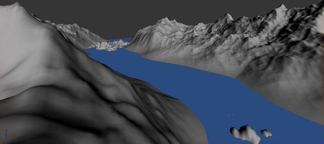 Highland Terrain 3D Model