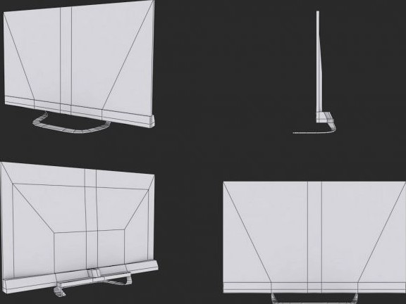 LG Smart TV  Low Poly 3D Model
