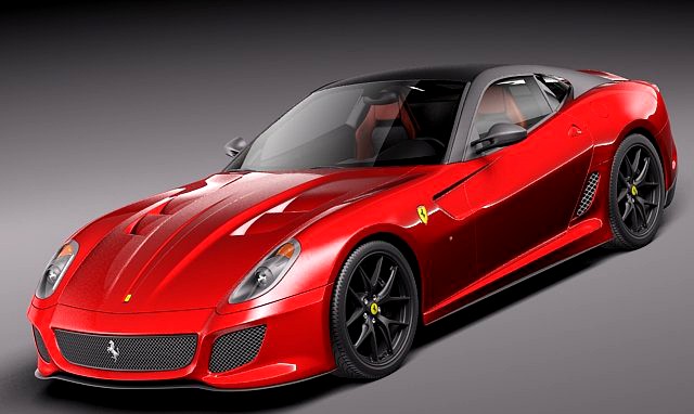 Ferrari 599 GTO 2011 3D Model