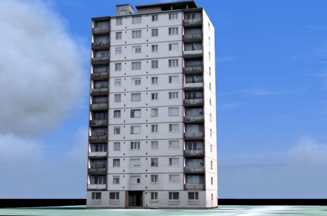 Flat House 3D Model