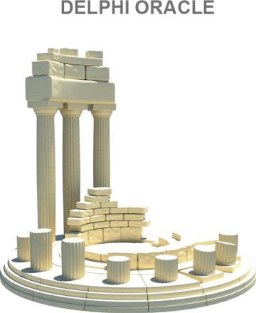 The ruins of the Delphic oracle 3D Model