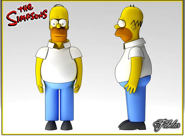 Homer Simpson 3D Model