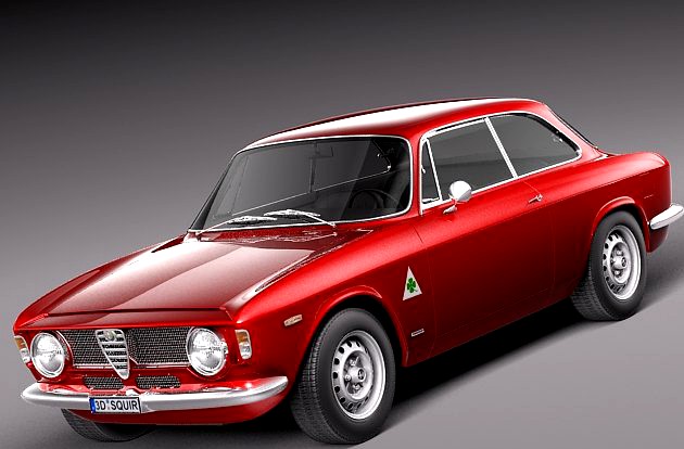 Alfa Romeo Giulia GTA 1965 to 1969 3D Model