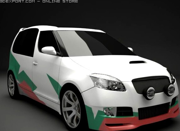 Skoda Roomster WRC 3D Model