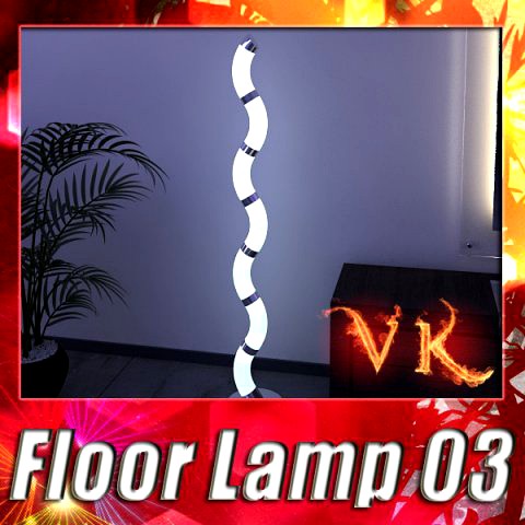 Modern Floor Lamp 03 3D Model
