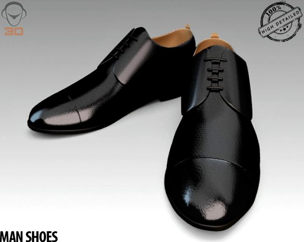 Man Shoe 3D Model