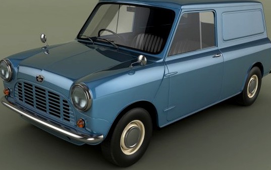 Austin Mini Van 3D Model