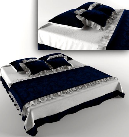 Bed linen 3D Model