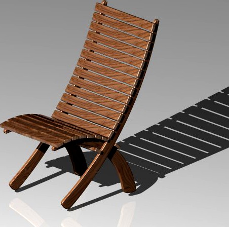 Garden chair 3D Model