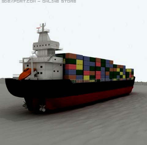 Cargo Tanker 3D Model