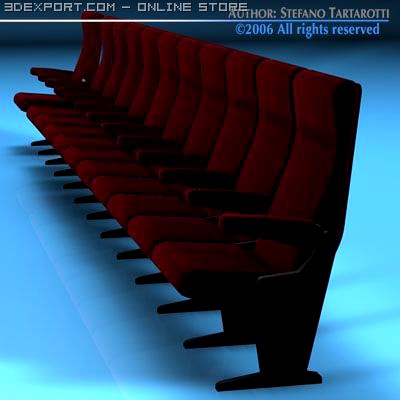 Theatre seats 3D Model