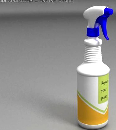 Spray bottle 01 3D Model