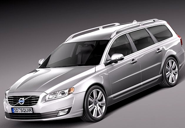 Volvo V70 2014 3D Model