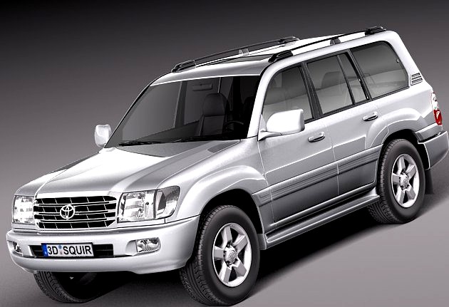 Toyota Land Cruiser J100 1997 to 2007 3D Model