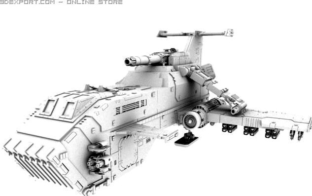 Thunderhawk 3D Model