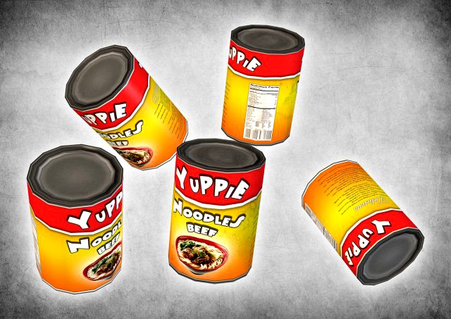 Canned Noodles 3D Model