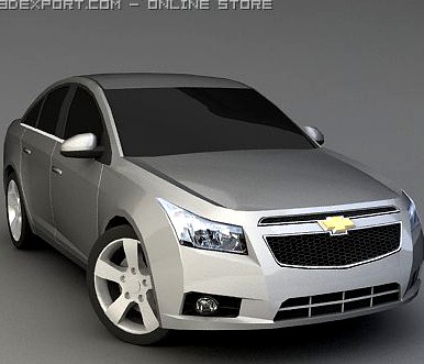 Chevrolet Cruze 3d model car 3D Model