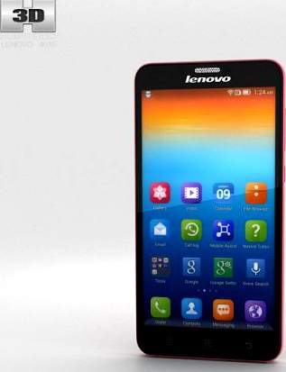 Lenovo S850 Pink 3D Model