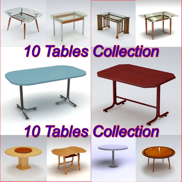 Tables Pack 1 3D Model