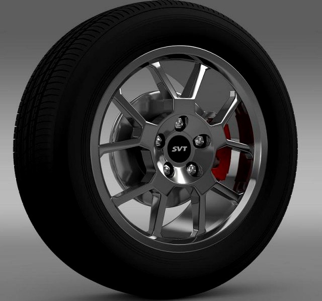 FordMustang GT500 Shelby 2007 wheel 3D Model