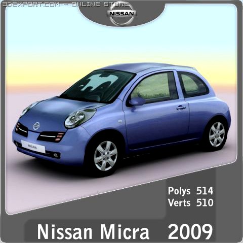 2002  2009 Nissan Micra 3D Model