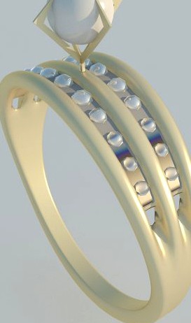 Ring Pearl 3D Model