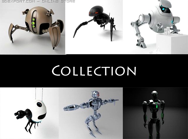 Robots collection 3D Model