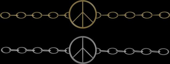Peace bracelet 3D Model